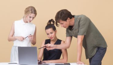 Employees Discussing