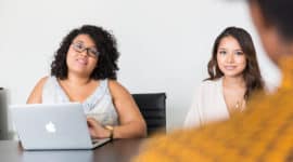 Two Women taking Interview